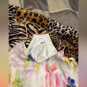 Nicole Miller floor length dress with pockets!